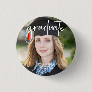 Student Photo Simple Modern Elegant Script Senior Knapp