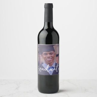 Student Photo Sticker Vin-etikett Vinflaska Etikett