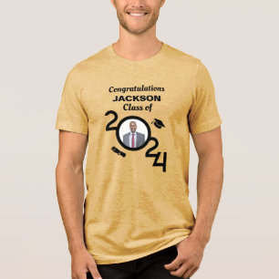 Student Photo Studenten klass År 2024 Anpassningsb T Shirt