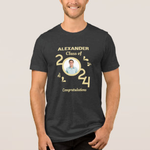 Student Photo Studenten klass År 2024 Anpassningsb T Shirt