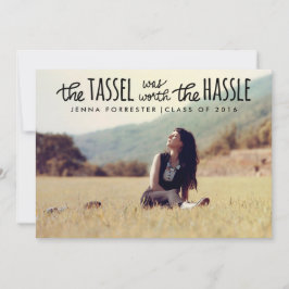 Student Photo Tassel var värd hasselskriptet Inbjudningar