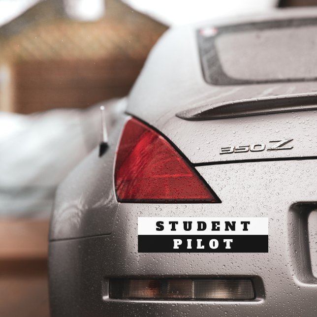 Student Pilot Enkel Flygplan Aviation anpassad  Bildekal (Skapare uppladdad)