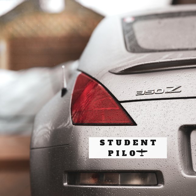 Student Pilot Enkel Flygplan Aviation anpassad  Bildekal (Skapare uppladdad)