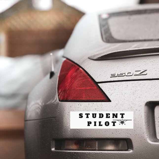 Student Pilot Enkel Flygplan Aviation anpassad  Bildekal (Skapare uppladdad)