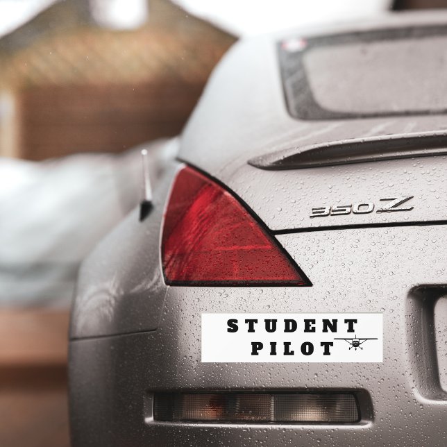 Student Pilot Enkel Flygplan Aviation anpassad  Bildekal (Skapare uppladdad)