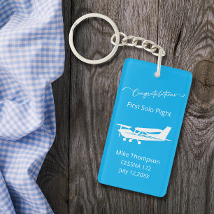 Student Pilot Första Ensamflygning Foto Personlig
