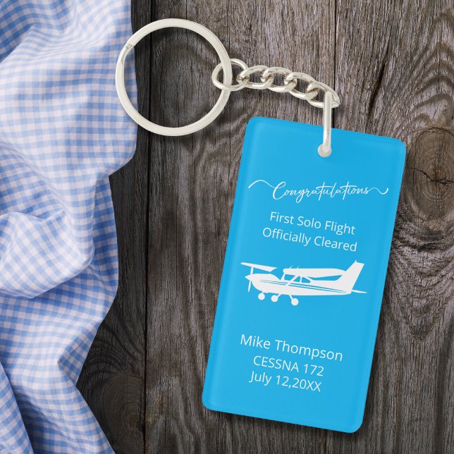 Student Pilot Första Solo Foto Personlig blå  (Skapare uppladdad)