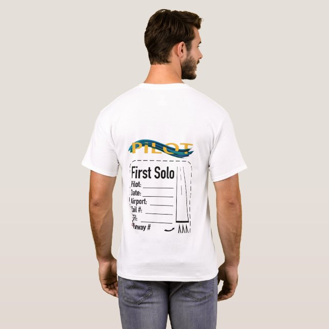 Student Pilot Solo Shirt T Shirt (Hel baksida)