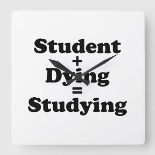 Student Plus-test för att döda ekvivalenter Fyrkantig Klocka