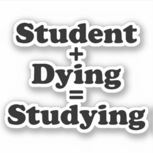 Student Plus-test för att döda ekvivalenter Klistermärken