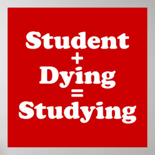 Student Plus-test för att döda ekvivalenter Poster