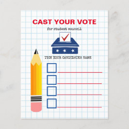 Student regering: Ballot Flyer: Avsluta omröstning Flygblad