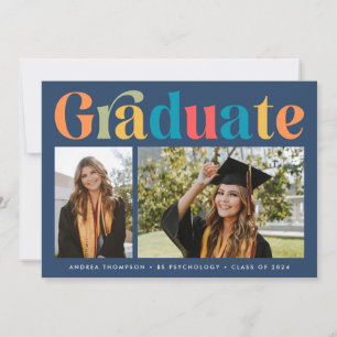 Student Retro Colorful Two Photo Studenten Meddelande