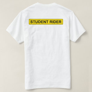 "Student Rider" Varningsskylt Funny Equestrian T Shirt