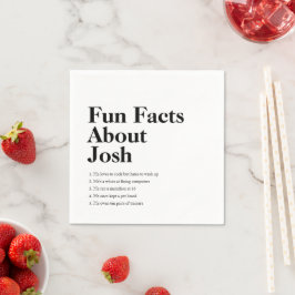 Student Roligt Facts Grad Black Anpassningsbar Pappersservett