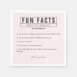 Student Roligt Facts Soft  Rosa Papper Pappersservett