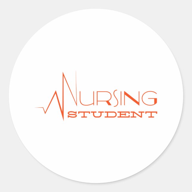 Student Runt Klistermärke (Framsida)