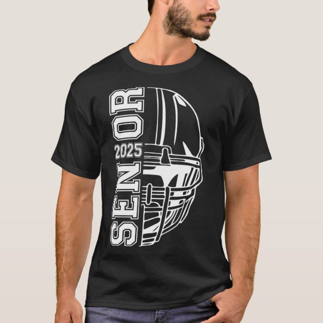 Student Senior Cl of 2025 Studenten American Foo T Shirt (Framsida)