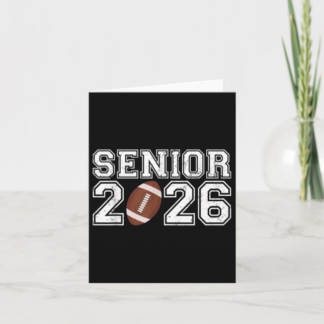 Student Senior Cl of 2026 Studenten American Foo Kort (Framsida)