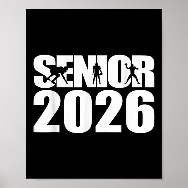 Student Senior Cl of 2026 Studenten American Foo Poster (Framsidan)