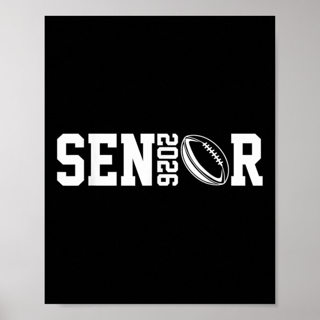 Student Senior Cl of 2026 Studenten American Foo Poster (Framsidan)