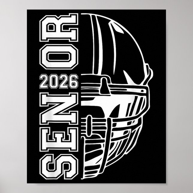 Student Senior Cl of 2026 Studenten American Foo Poster (Framsidan)