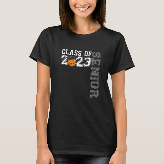 Student Senior Class of 2023 Basketball Player Gr T Shirt (Framsida)