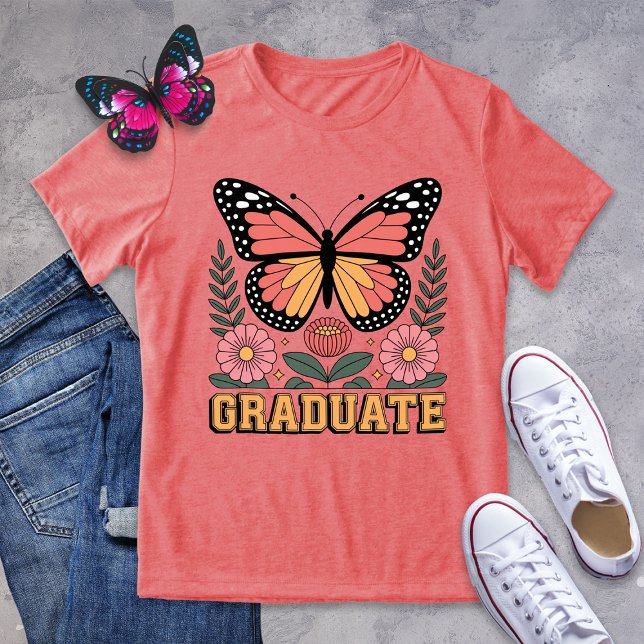 Student Shirt - djärv Monarch Butterfly Studenten T Shirt (Skapare uppladdad)