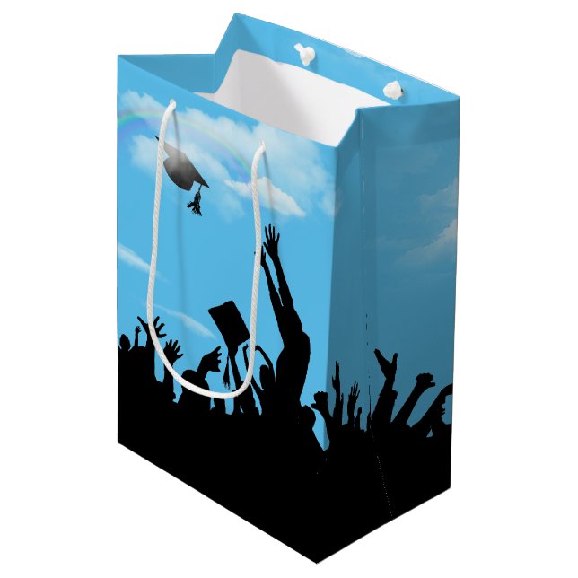 Student Silhouette med regnbåge (Framsidan Vinklad)