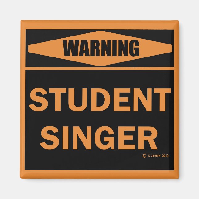 Student Singer Magnet (Framsidan)
