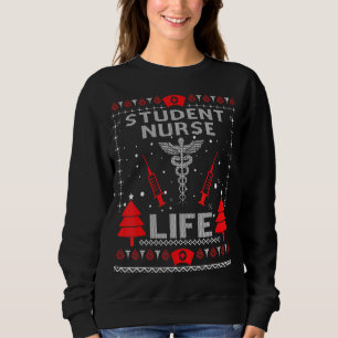 Student Sjuksköterska Liv Fula Jultröjor Matchande T Shirt