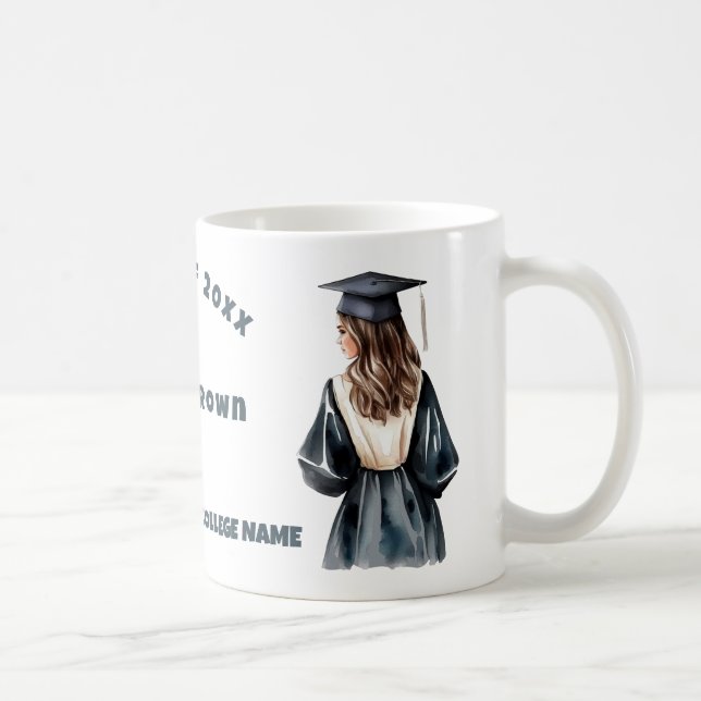 Student skolhögskola universiteten BeSnygg flicka Kaffemugg (Höger)