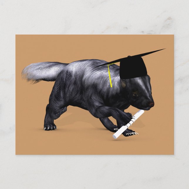 Student Skunk Vykort (Framsida)