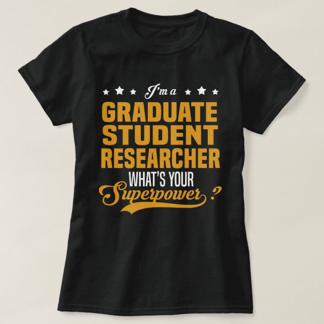 Student Student Researcher T Shirt (Design framsida)