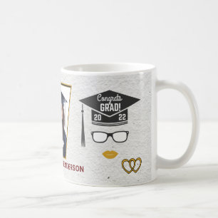 Student Studenten klass 2022 FotoGratulerar Kaffemugg