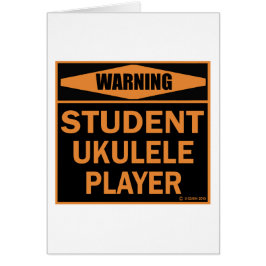 Student Ukulele Player Hälsningskort