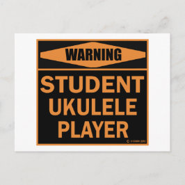 Student Ukulele Player Vykort