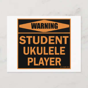 Student Ukulele Player Vykort