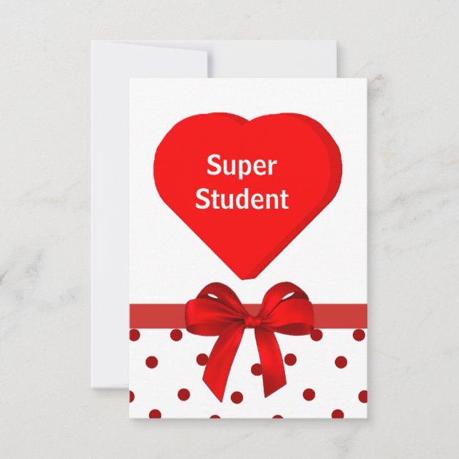 Student Valentine Cards Inbjudningar (Framsida)
