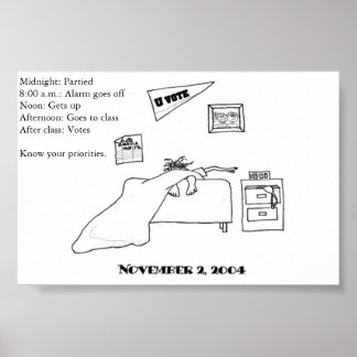 Student väljare poster