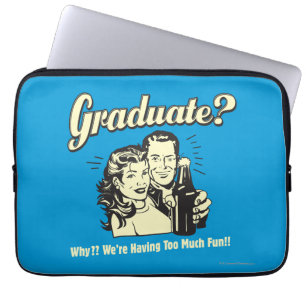 Student: Varför? Att ha för mycket Roligt Laptop Sleeve