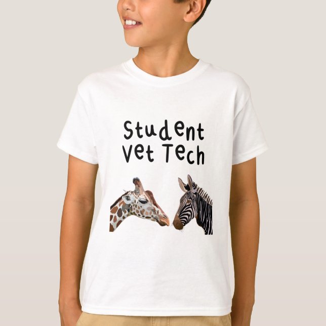 Student Vet Tech T Shirt (Framsida)