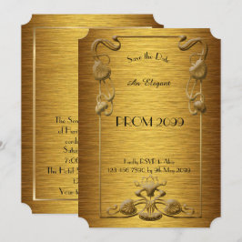 StudentbalPensionär-Junior, guld- x-guld, Inbjudningar