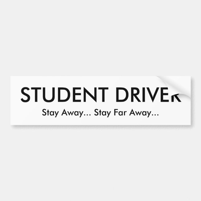 Studentchaufför Bildekal (Framsidan)
