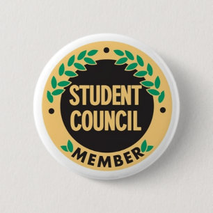 studentcounciller klämmer fast emblem knapp