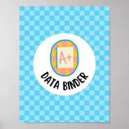 studentdatabinderns titelsida insats poster