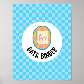 studentdatabinderns titelsida insats poster