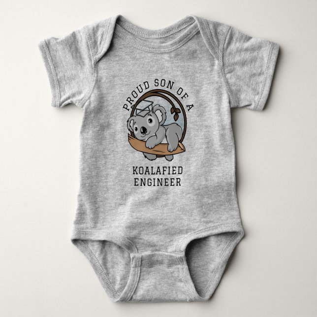 Studenten 2023 Baby Koala Ingenjör Grad Anpassning T Shirt (Framsida)