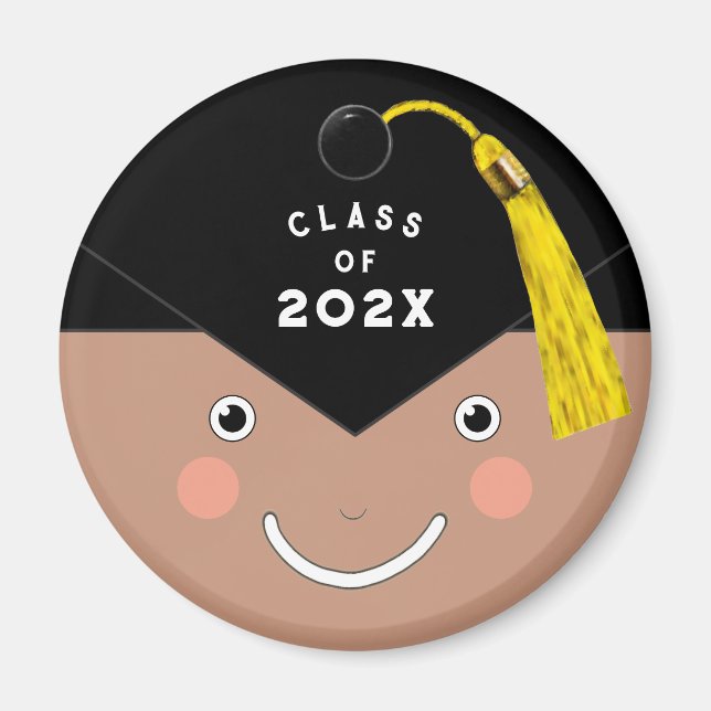 Studenten 2023 Knappen Kortsaksgåva Magnet (Framsidan)
