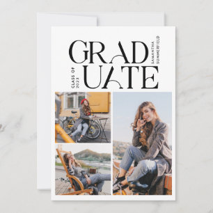 Studenten 2024 Foton Elegant Grad Party Inbjudningar